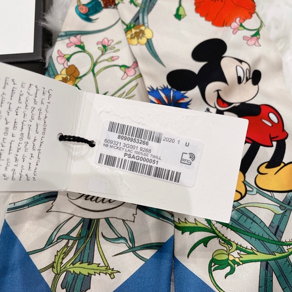 Gucci x Disney Mickey Mouse silk twilly - Picture 2 of 7
